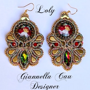 Boucles d’oreilles « Loly » Soutache