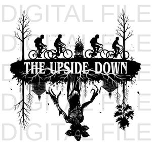 Välkommen till Upside Down SVG PNG, Retro 80-tals skräck-TV-seriedesign, Hawkins 1983 digital nedladdning, filer för Cricut & Silhouette, filmfan