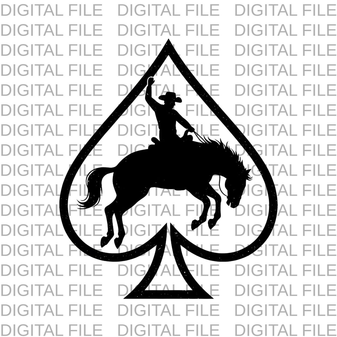 Retro Rodeo Western PNG – Checkered Cowboy Print, Instant Download ...
