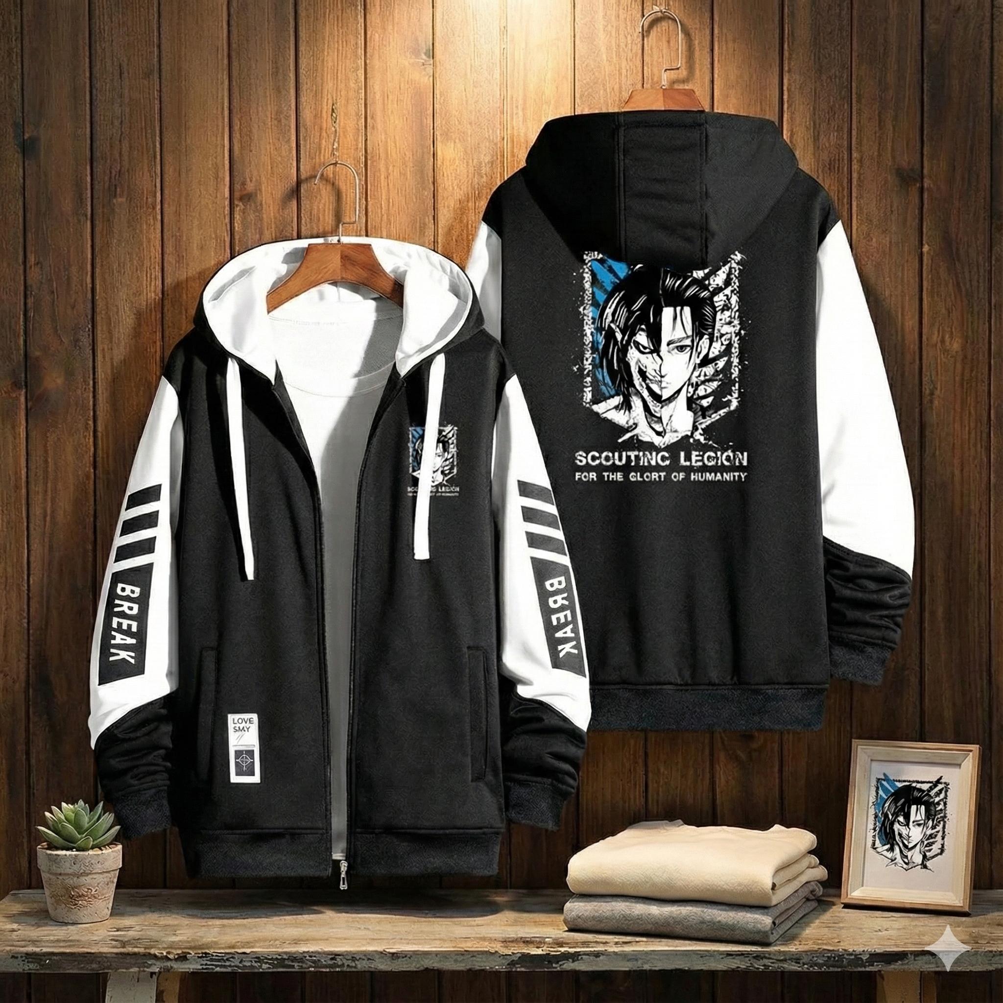 sweater aot zip up