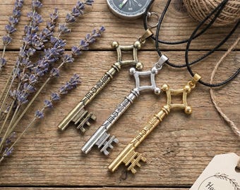 Attack on Titan Key Necklace | Eren Yeager Key Pendant | Shingeki no Kyojin Cosplay Prop | Anime Jewelry Gift | Scout Regiment Accessory