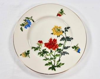 Castleton China Ma Lin Bread & Butter Plate 6.25" Ching-Chih Yee Floral USA Vtg