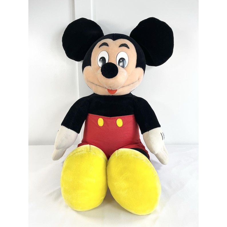 Rare Vintage Jumbo 3 Foot 36" Mickey Mouse Disneyland Plush Stuffed Toy Disney image 2