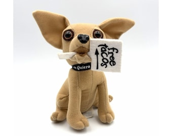 Vintage Taco Bell Chihuahua Talking Plush Godzilla Here Lizard Applause 66425