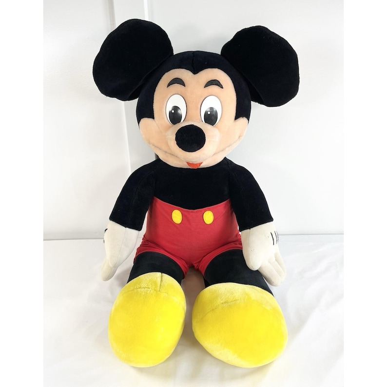 Rare Vintage Jumbo 3 Foot 36" Mickey Mouse Disneyland Plush Stuffed Toy Disney image 17
