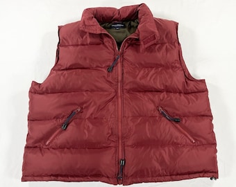Vintage Reversible First Down Puffer Vest Big Logo Outwear Fashion