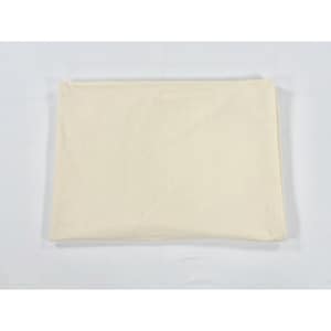 Vintage Textured Linen Tablecloth 82" x 58" Rectangular Off White Cream