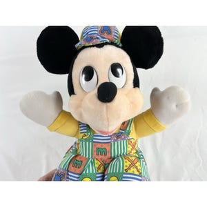 Disney Baby Mickey Mouse 14" Puffy Plush Baseball Theme Applause 34027 Soft Toy image 15