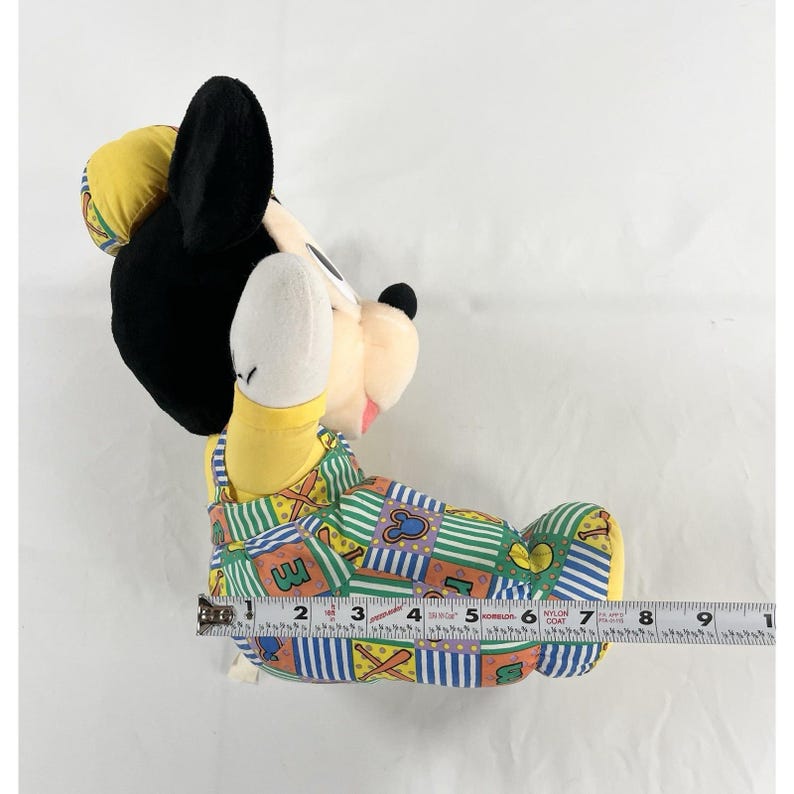 Disney Baby Mickey Mouse 14" Puffy Plush Baseball Theme Applause 34027 Soft Toy image 10