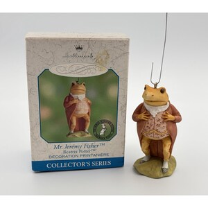 Hallmark Keepsake Ornament Mr. Jeremy Fisher Frog Beatrix Potter 2000 5th VTG