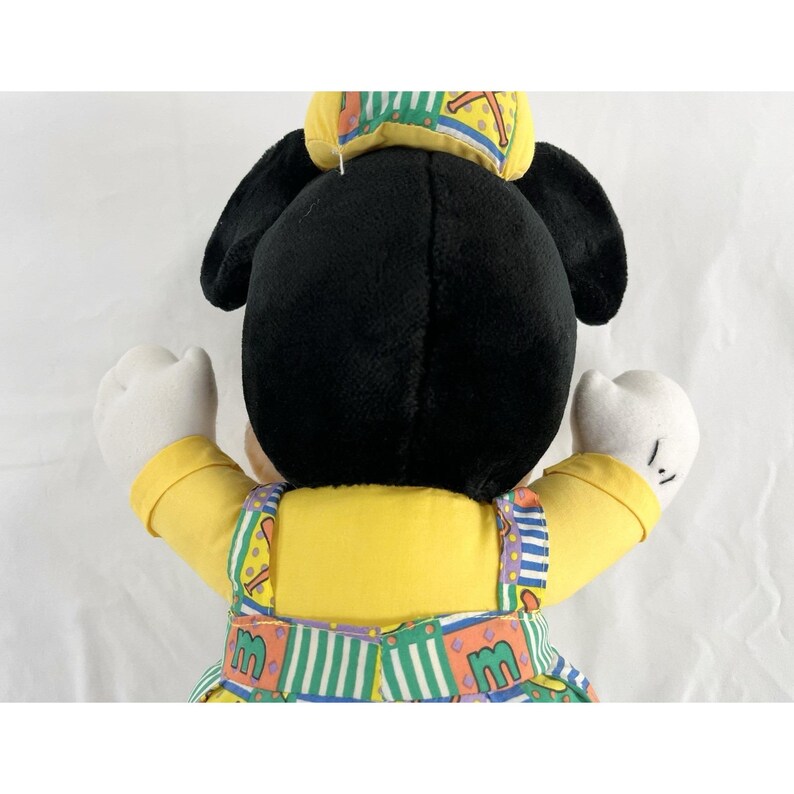 Disney Baby Mickey Mouse 14" Puffy Plush Baseball Theme Applause 34027 Soft Toy image 16