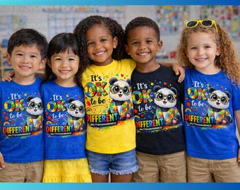 Autism Acceptance Different Not Less Shirts DTF DTG Sublimation Autism Awareness PNG Autism Awareness Instant Download Puzzle Piece Png