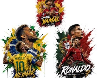 World Cup png, Shirt design, Neymar jr, World cup shirt design, CR7 PNG, Shirt Graphics Streetwear Halftone (Digital Download)