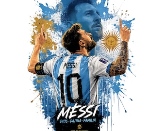 Messi Png, Messi, Digital Clipart, Soccer, Messi Argentina, World CUP png, World cup shirt design (Digital Download)