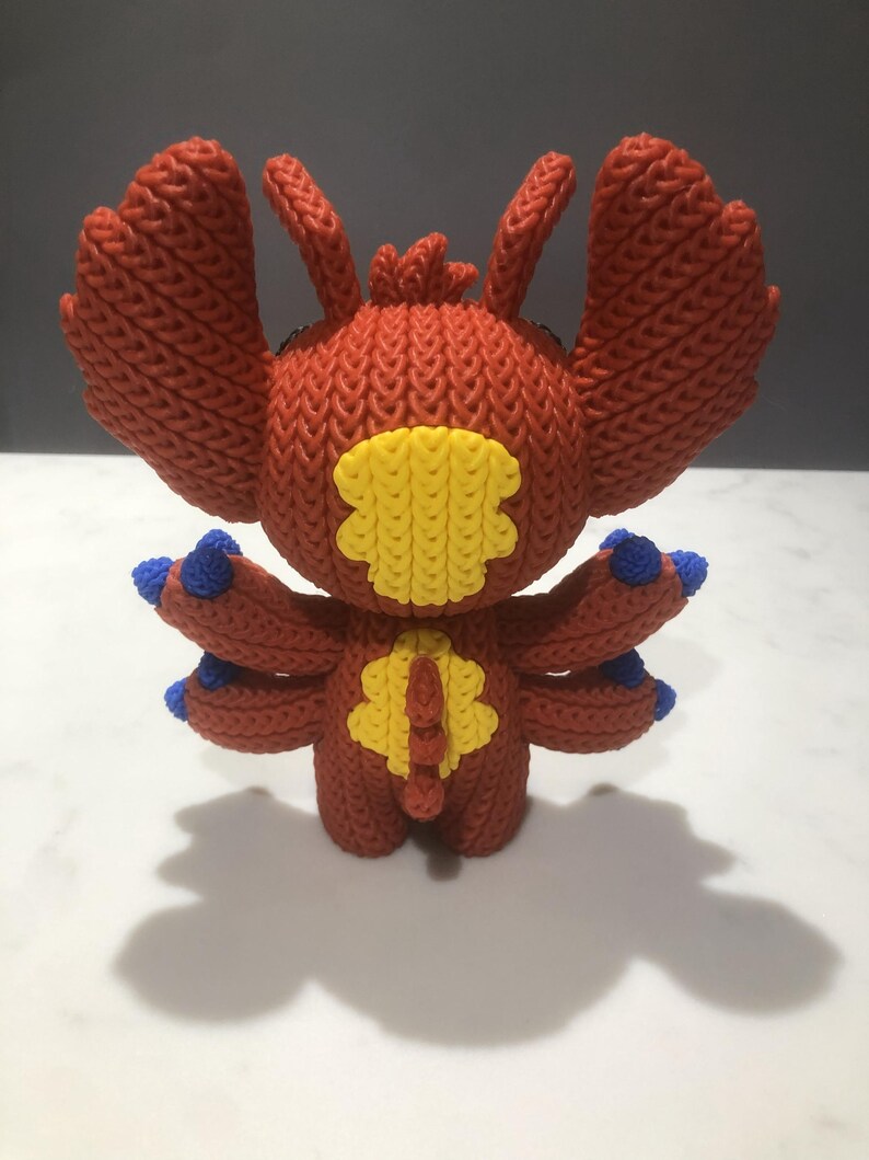leroy figurine, lilo and stitch character, stitch, figurine, 3d printed, figure, disney image 3