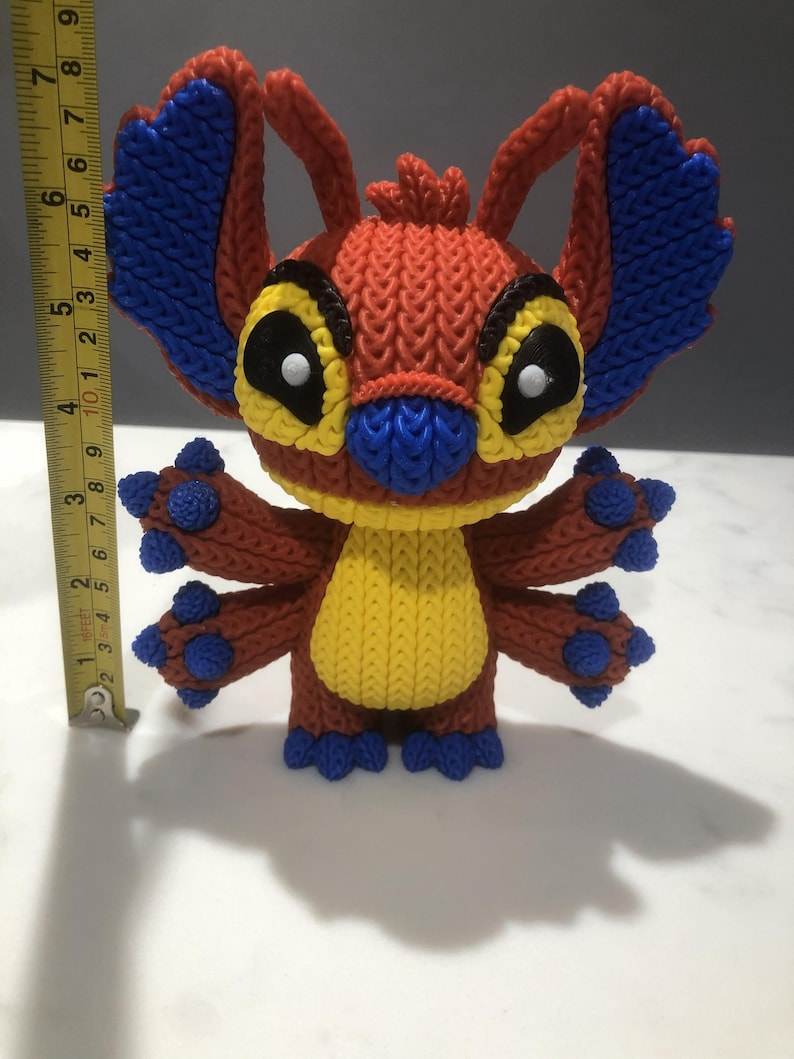 leroy figurine, lilo and stitch character, stitch, figurine, 3d printed, figure, disney image 1