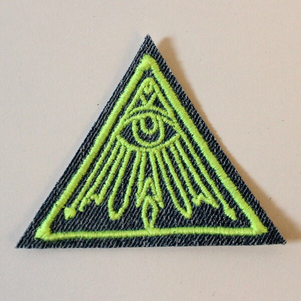 All Seeing Eye Brodded Patch - Iron On