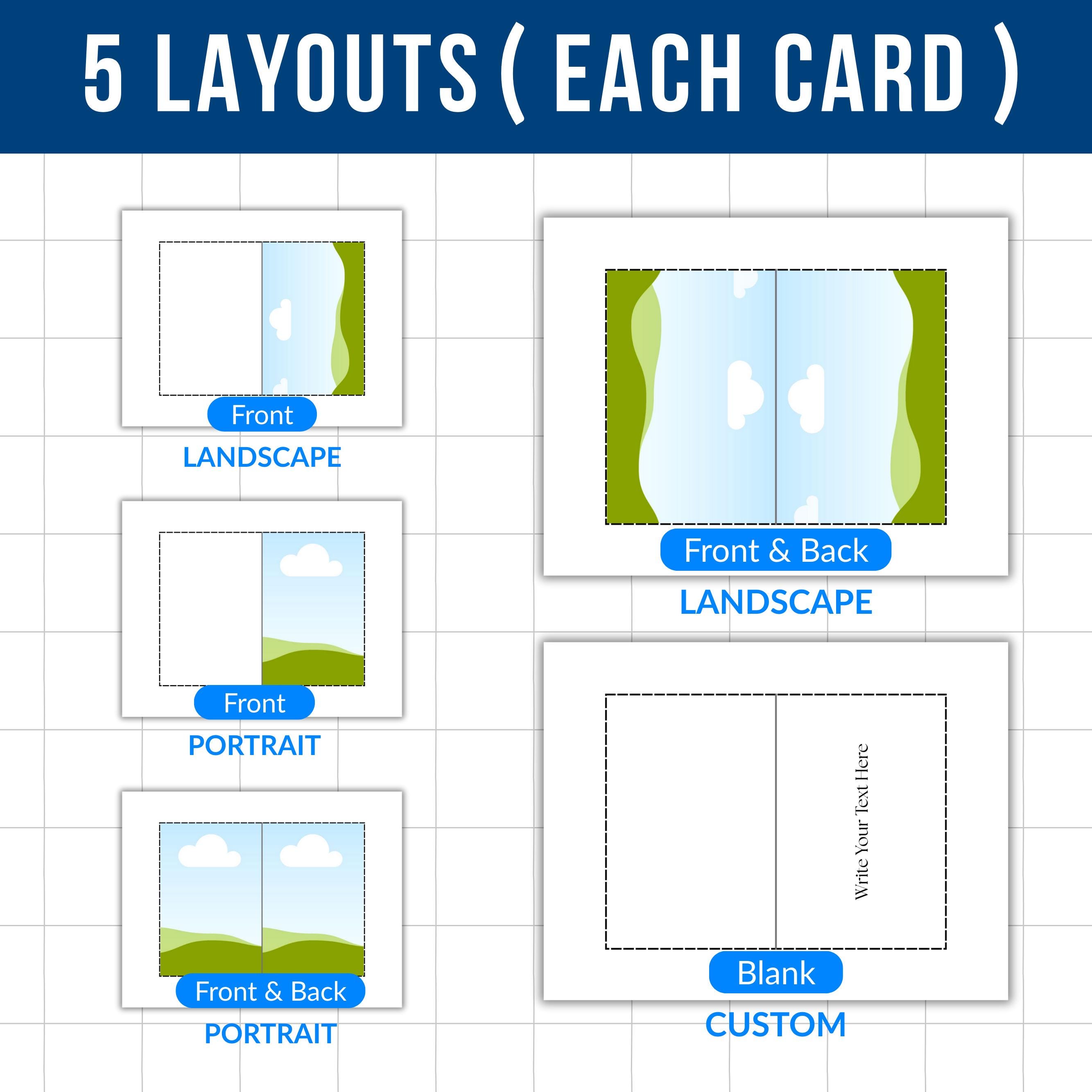 Editable Greeting Cards Templates, 7 Printable Cards, Birthday Card ...