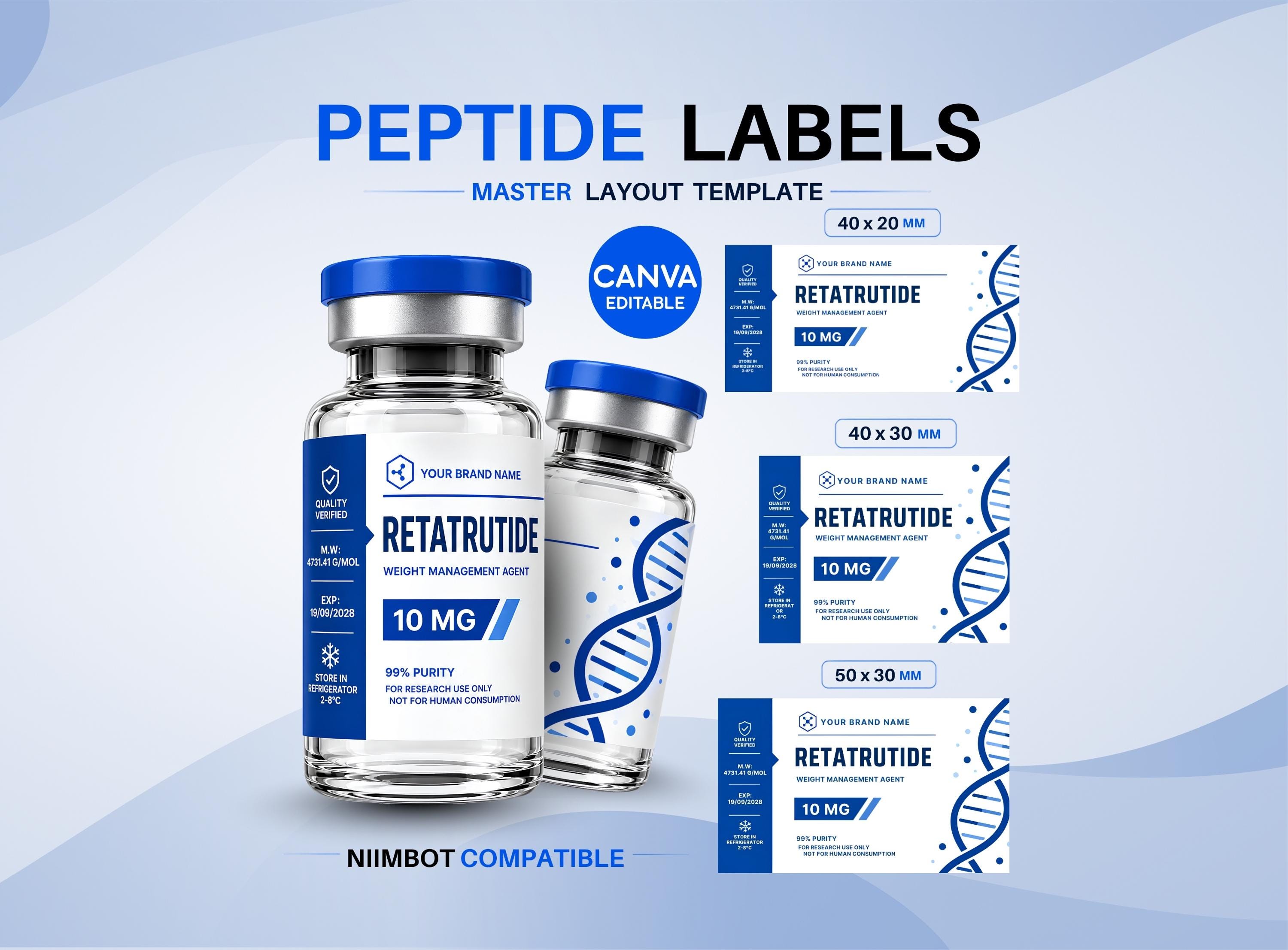 tirzepatide label template 30mg Labels Tirzepatide 30mg (T30)