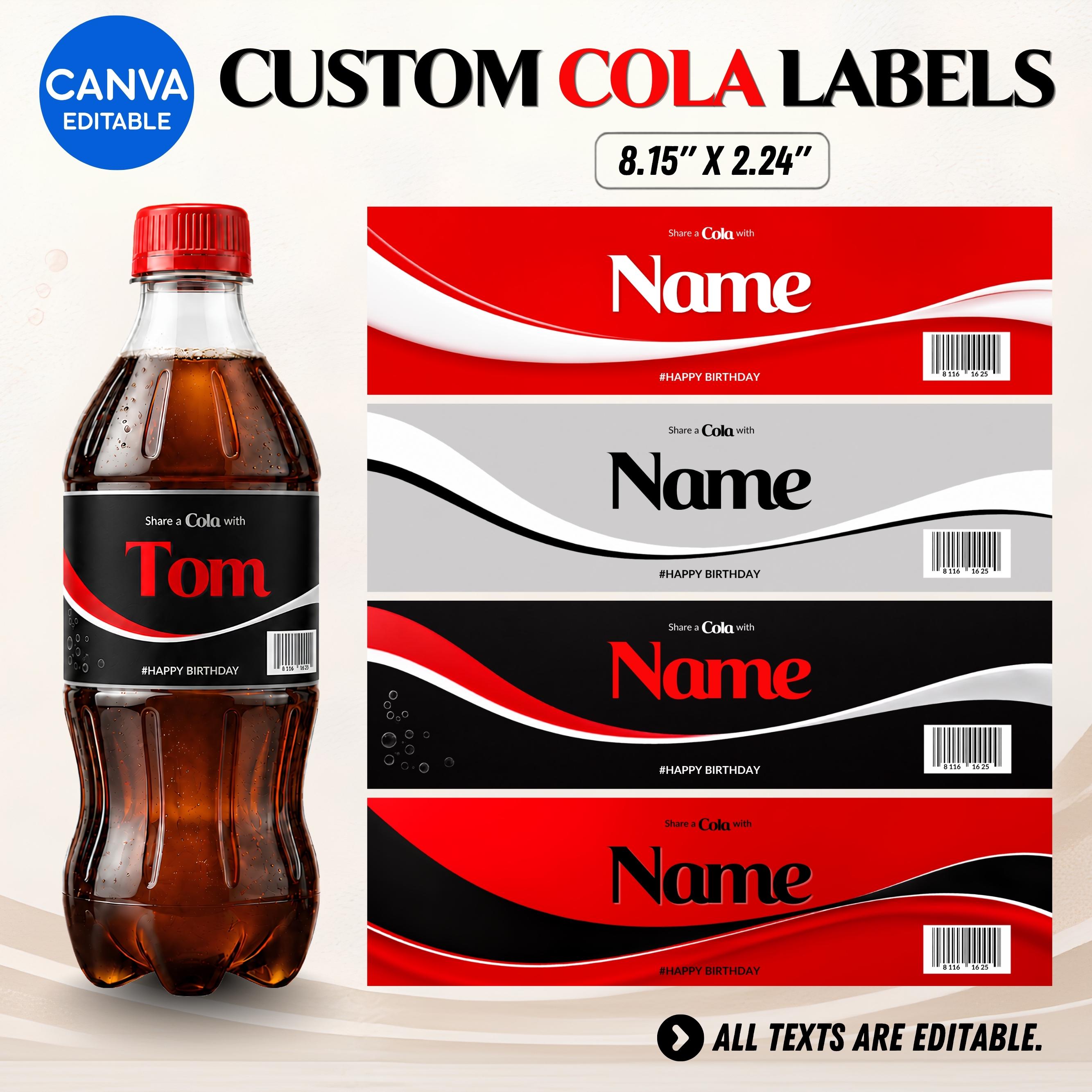 Coca cola bottle label printable - Etsy 日本