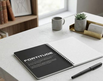 Caderno de Definição Motivacional, Diário Motivacional, Presente para Fortalecimento Mental, Agenda Diária com Capa Dura, Caderno de Filosofia Estoica