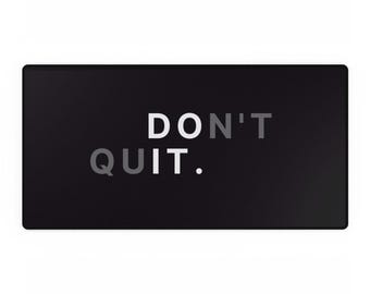 Mousepad grande motivacional, presente para viciado em trabalho, presente para funcionário corporativo, tapete de mesa com 75 cm de disciplina rígida, presente para empreendedor, mousepad para mesa inteira