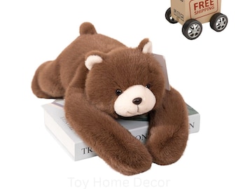 Kawaii Animal Plush Pillow, Soft Long Arm Stuffed Toy, Raccoon Dinosaur Sloth Panda Koala