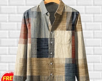 Men's 3D Printed Hawaiian Shirt, Lightweight Casual Summer Beach Resort Wear