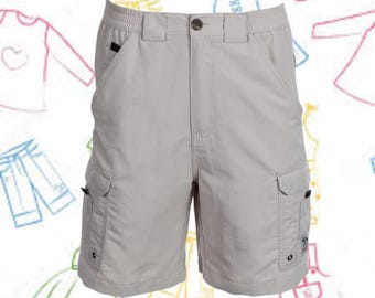 Men's Lightweight Quick-Dry Cargo Shorts, Breathable Outdoor Hiking Fishing Beach Wear