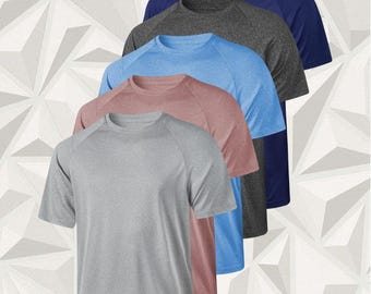 Men's Dry Fit Athletic T-Shirt, Lightweight Moisture-Wicking Workout Tee