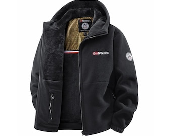 Men's Hooded Jacket, Outdoor Winter Streetwear Coat, Travel Commuting Warmth