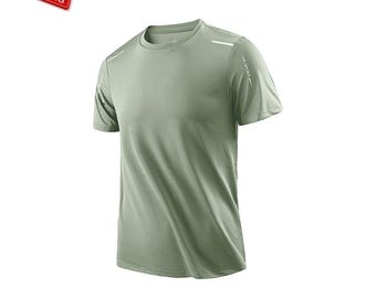 Men's Quick Dry Athletic T-Shirt, Breathable Sports Tee