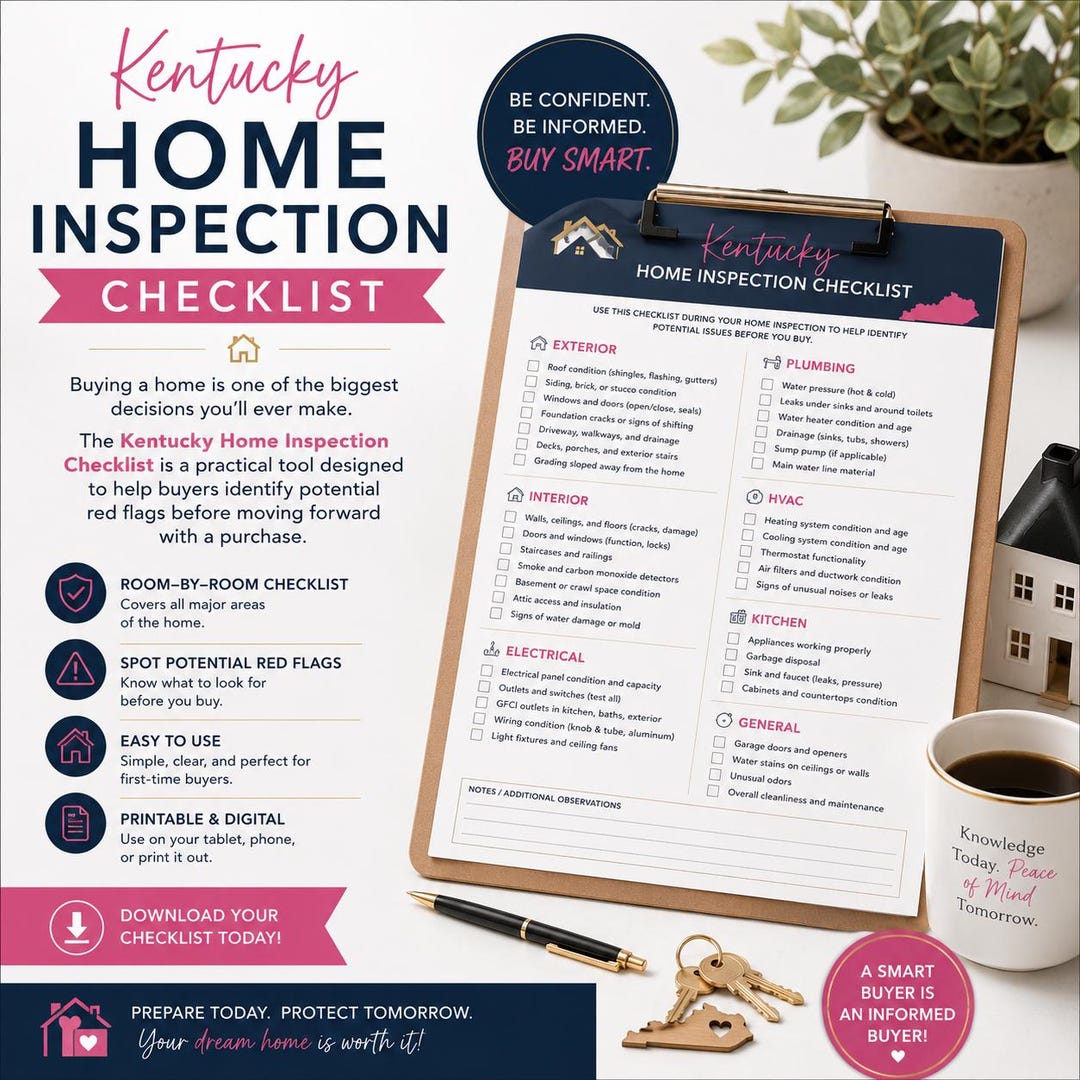 KY Home Inspection Checklist - Etsy