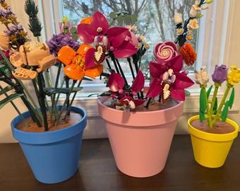 Flower Pots for Brick Botanical Bouquets Custom Display Planters Home & Desk Decor