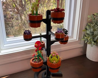 Soporte para plantas pequeñas - Exhibidor de suculentas de ladrillo n.° 10329 - Soporte para plantas impreso en 3D