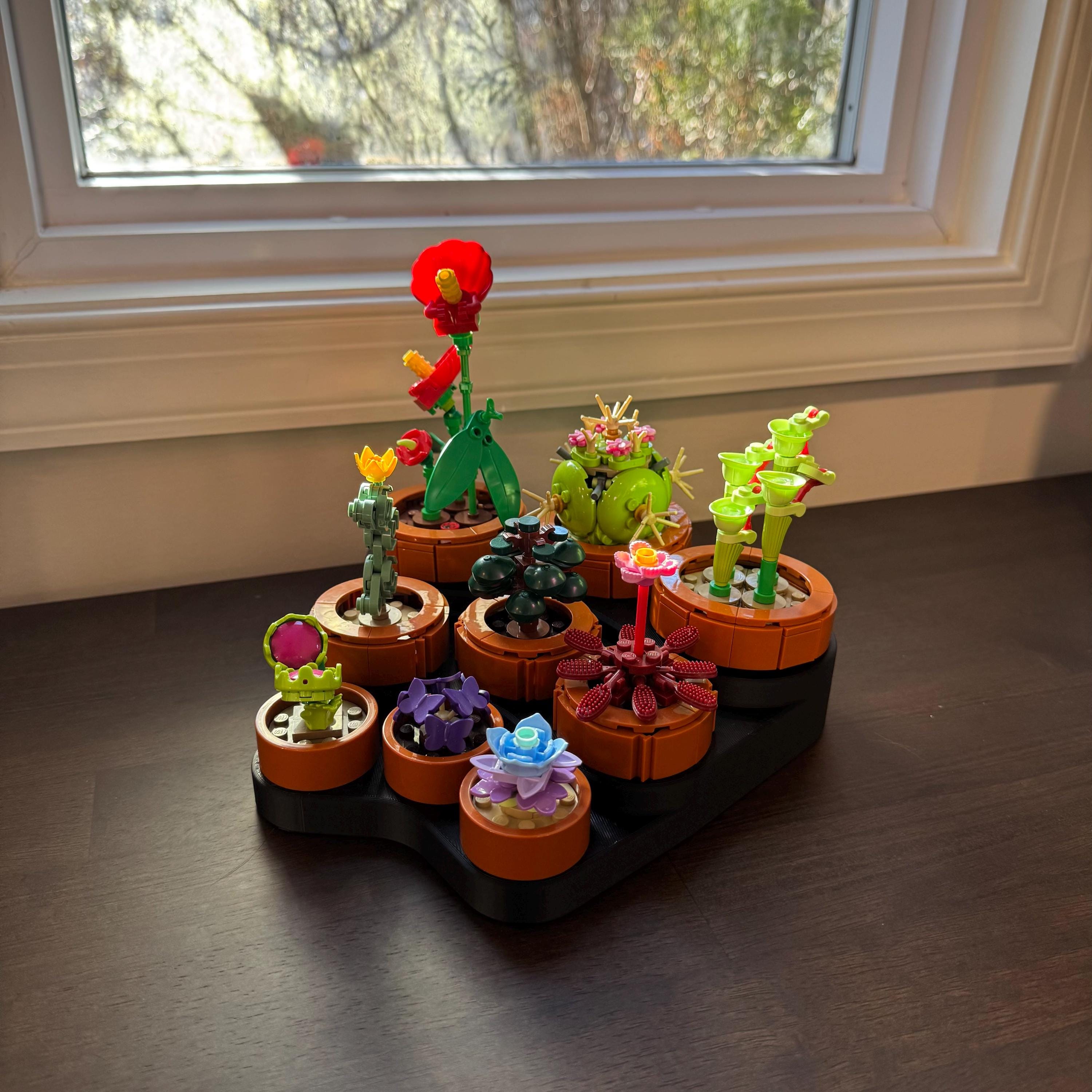 ハンドメイド☆オーダーページ【ミニ】103 Tiny Plants Display Stand 10329 Custom Brick Planter Base - Etsy