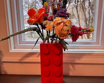 Brick-Inspired Flower Pot – Display for Botanical Series Builds