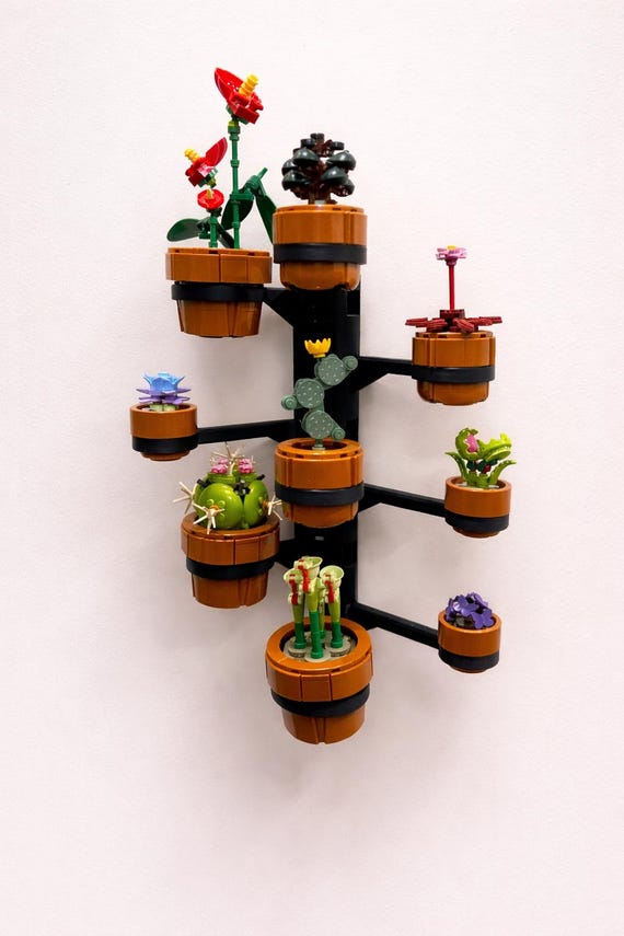 Tiny Plants Wall-mounted Display Tree - for Brick Succulents