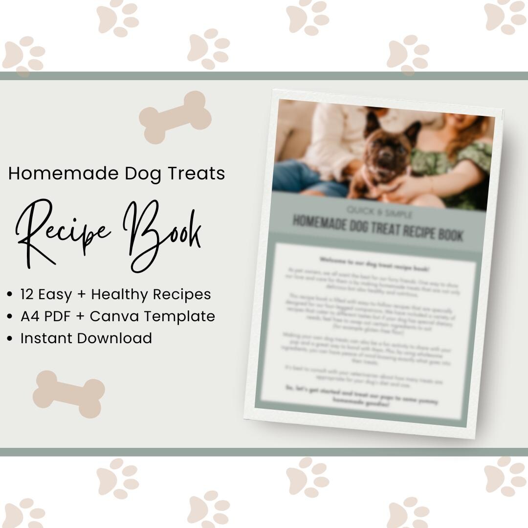 Homemade Dog Treats Recipe Book | 12 Easy Dog Treat Recipes | PDF ...