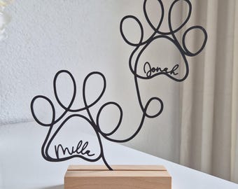 Cat Keepsake | Personalized Line Art Cat Gift | 3D Display Stand as a Pet Memorial | Gift for Cat Lovers
