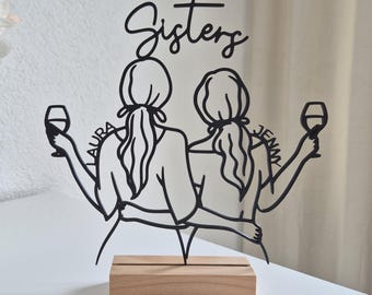 Sister Gift | Personalized Gift for Sister | Personalized Stand with Name for Sister's Birthday & Christmas