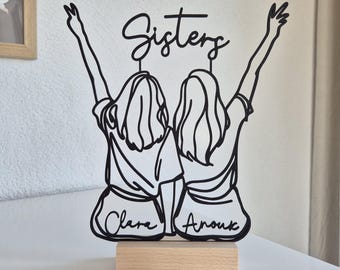 Sister Gift | Personalized Gift for Sister | Personalized Stand with Name for Sister's Birthday & Christmas