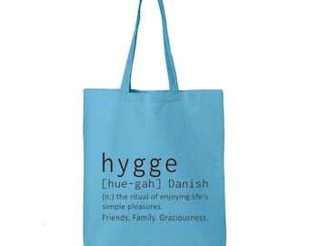 Hygge-Definition Baumwolltasche: Dänischer Lebensstil