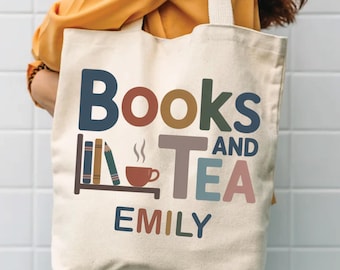 Bolsa de algodón personalizada "Ratón de biblioteca" (regalo para profesores)