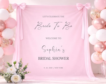 Letrero de bienvenida personalizado para despedida de soltera: Pancarta de bienvenida floral personalizada SQ