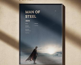 FRMD | Man of Steel Inspired 2013 Movie Fine Art Poster | Collectable Film Print #1