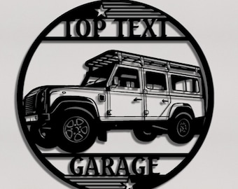 Plaque Publicitaire Vintage En Tôle Land Rover Parking Only