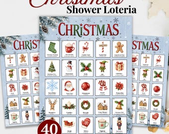 Christmas Loteria Game / Christmas Loteria Cards / Mexican Christmas Bingo / Holiday Party Game / Spanish Christmas Game / Printable Loteria