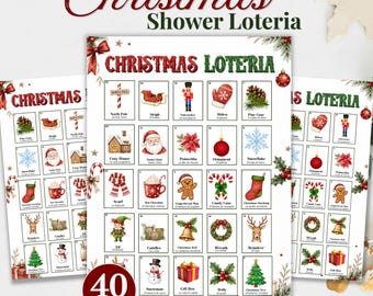 Christmas Loteria Game / Christmas Loteria Cards / Mexican Christmas Bingo / Holiday Party Game / Spanish Christmas Game / Printable Loteria