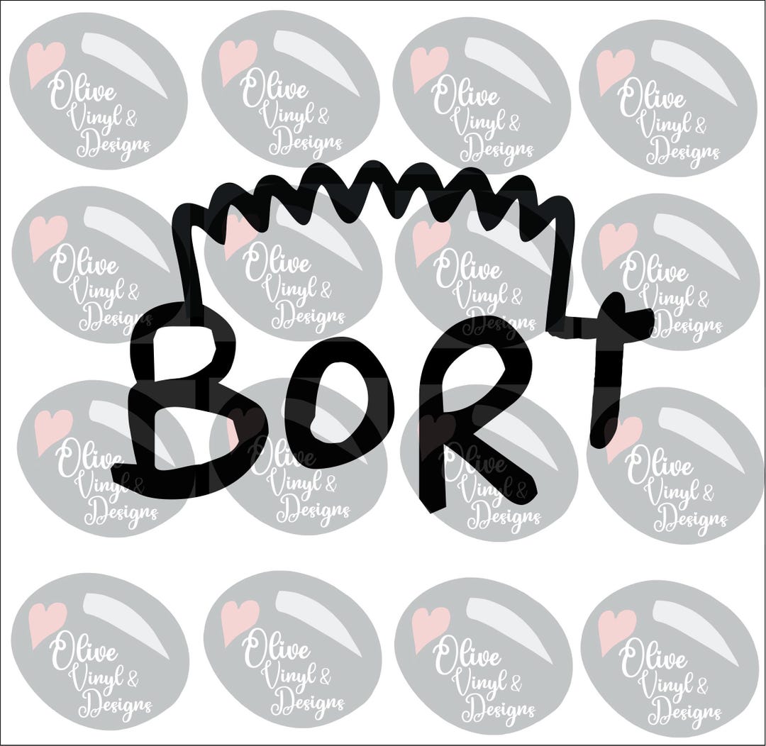 Bort the Simpsons Vinyl Decal Sticker - Choose Your Size and Color - Etsy